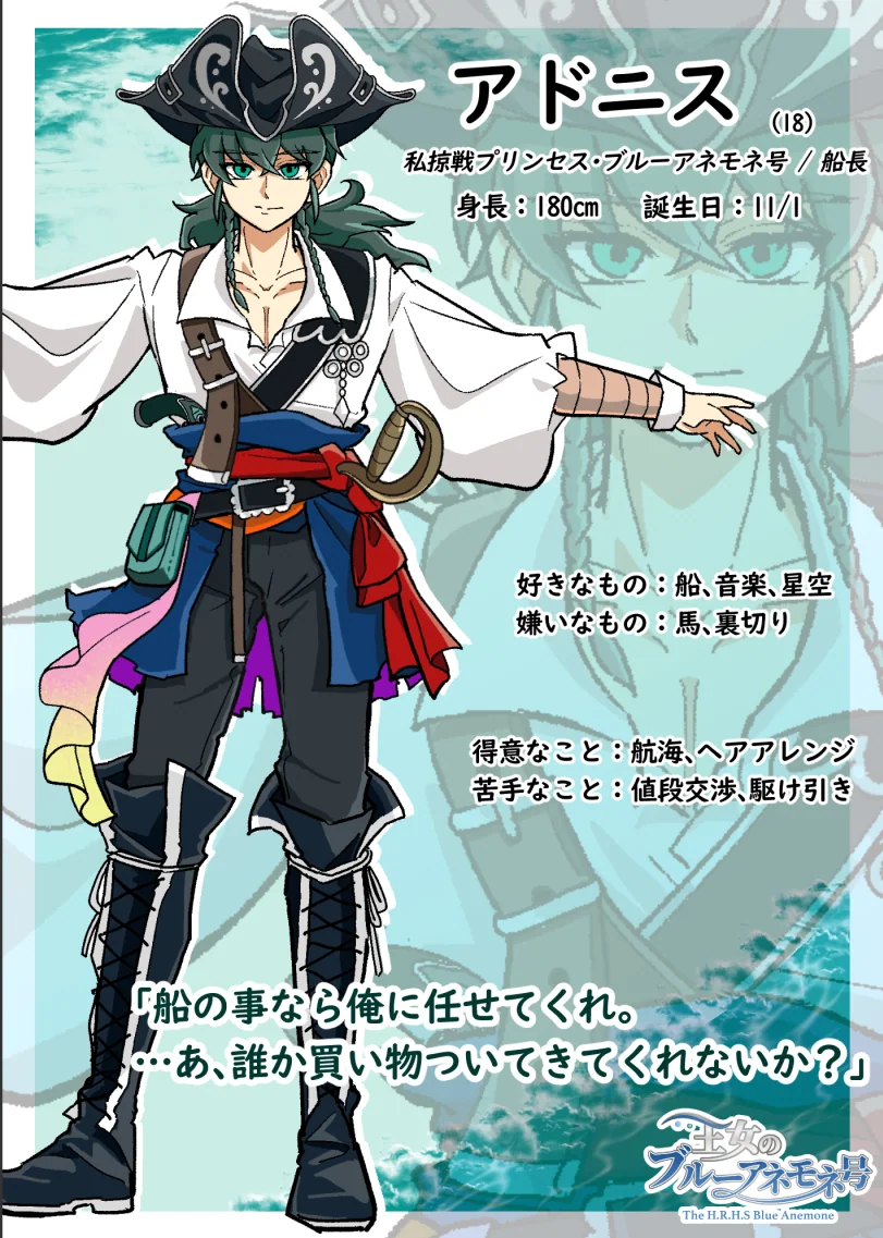 アドニス プロフィールカード